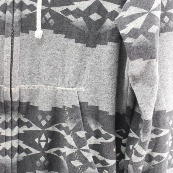 American Eagle Outfitters Full Zip Hoodie Men's XL Athletic Fit Gray - Picture 2 of 7